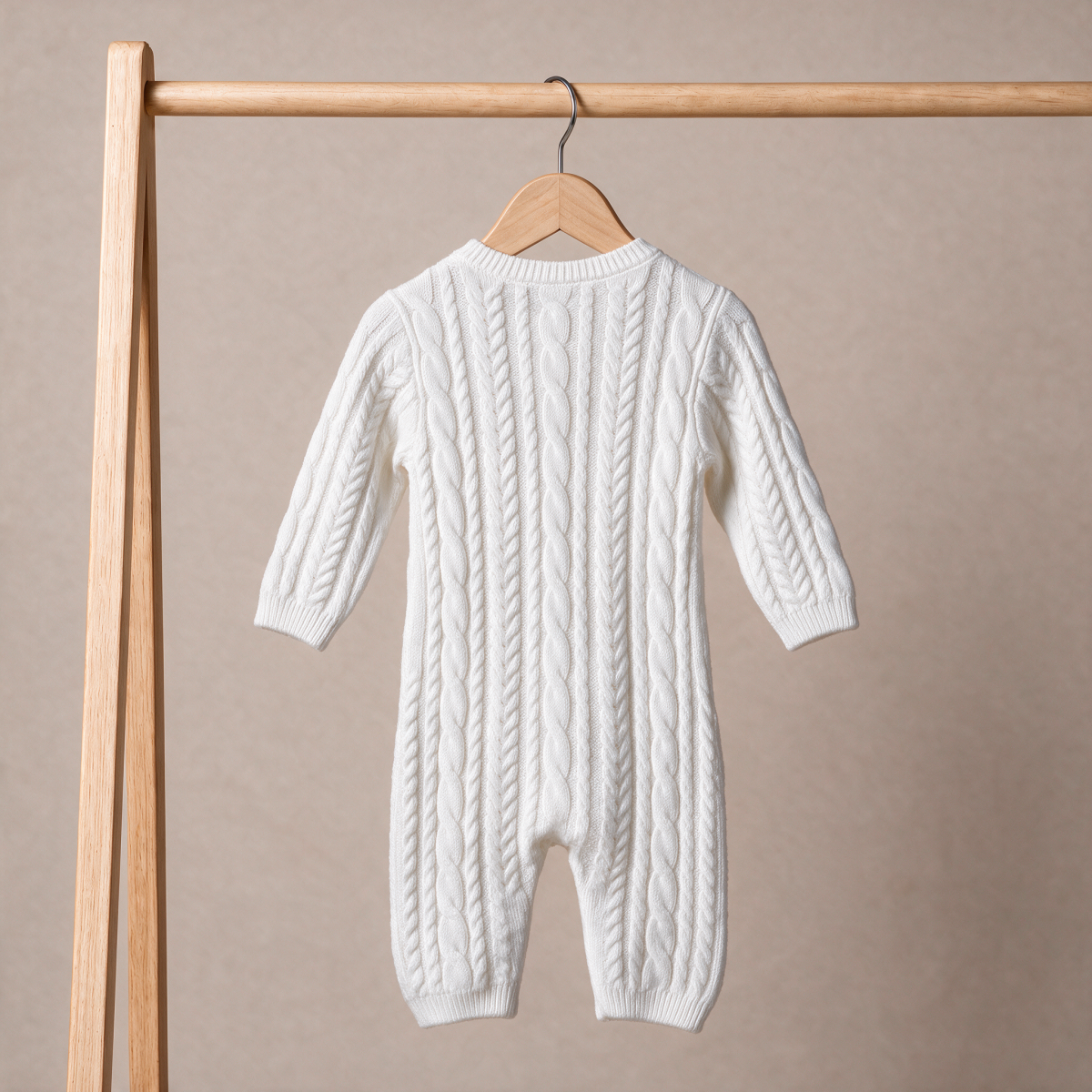 Girls White Single Romper