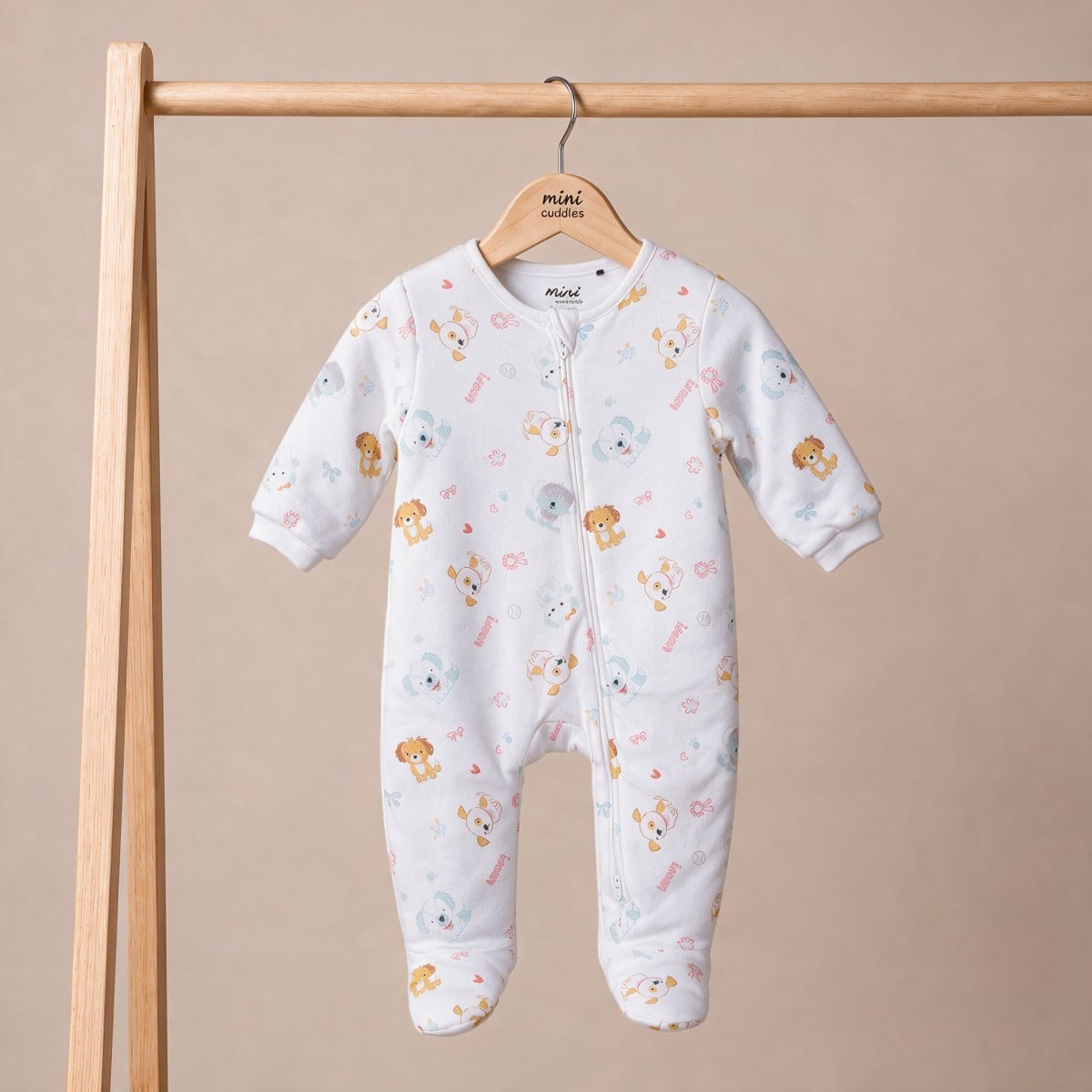 Girls White Single Sleep Suit