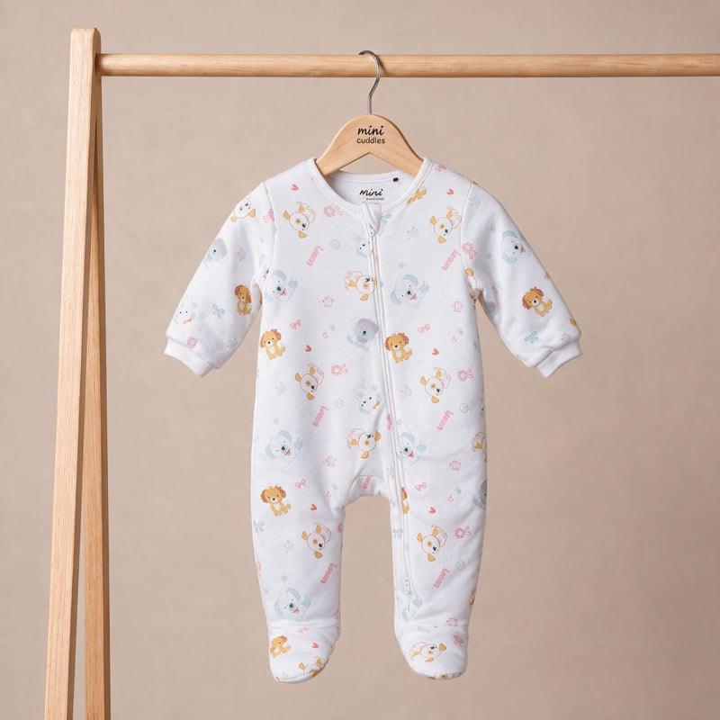 Girls White Single Sleep Suit
