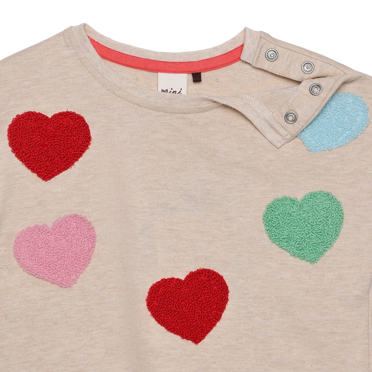 Girls Beige Single Sweat Shirt