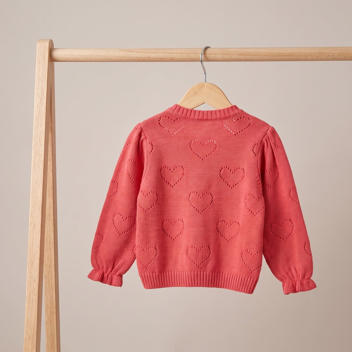 Girls Red Single Sweater