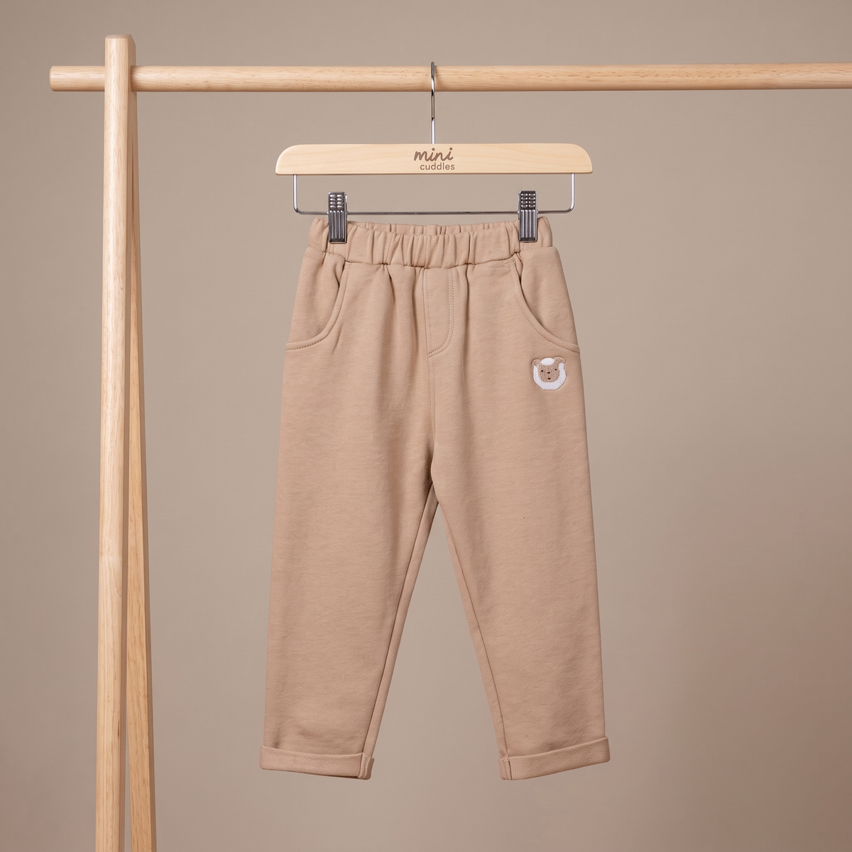 Unisex Brown Single Knit Bottom