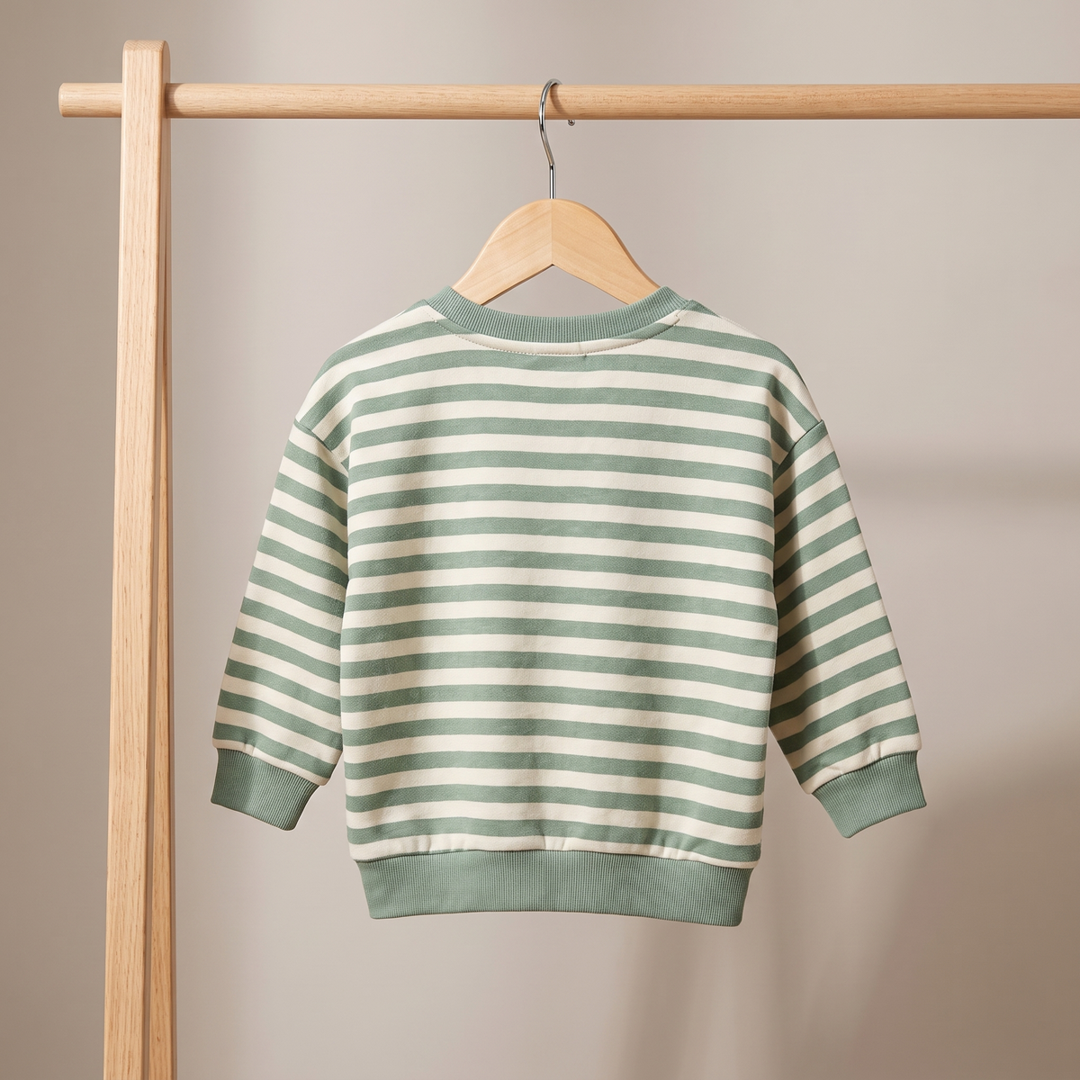 Unisex Green Single Sweat Shirt
