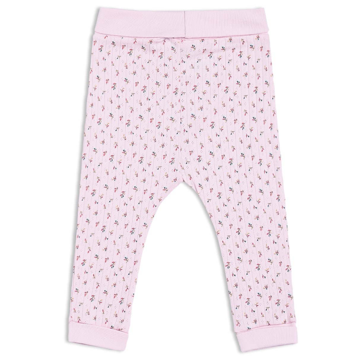 Baby Girls 3pk Floral Printed & Solid Leggings, Multicolour
