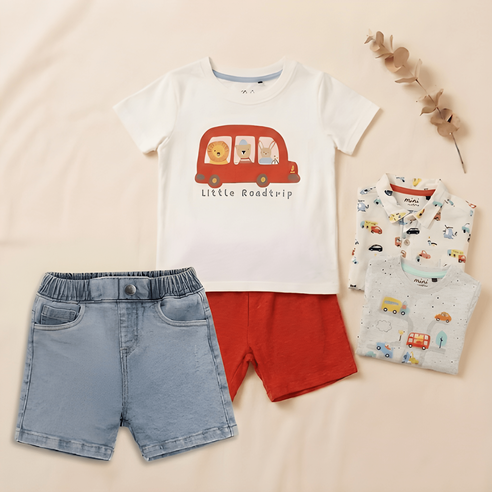 Baby Boys Holiday Adventure Collection | Shorts, Tee & Shirt