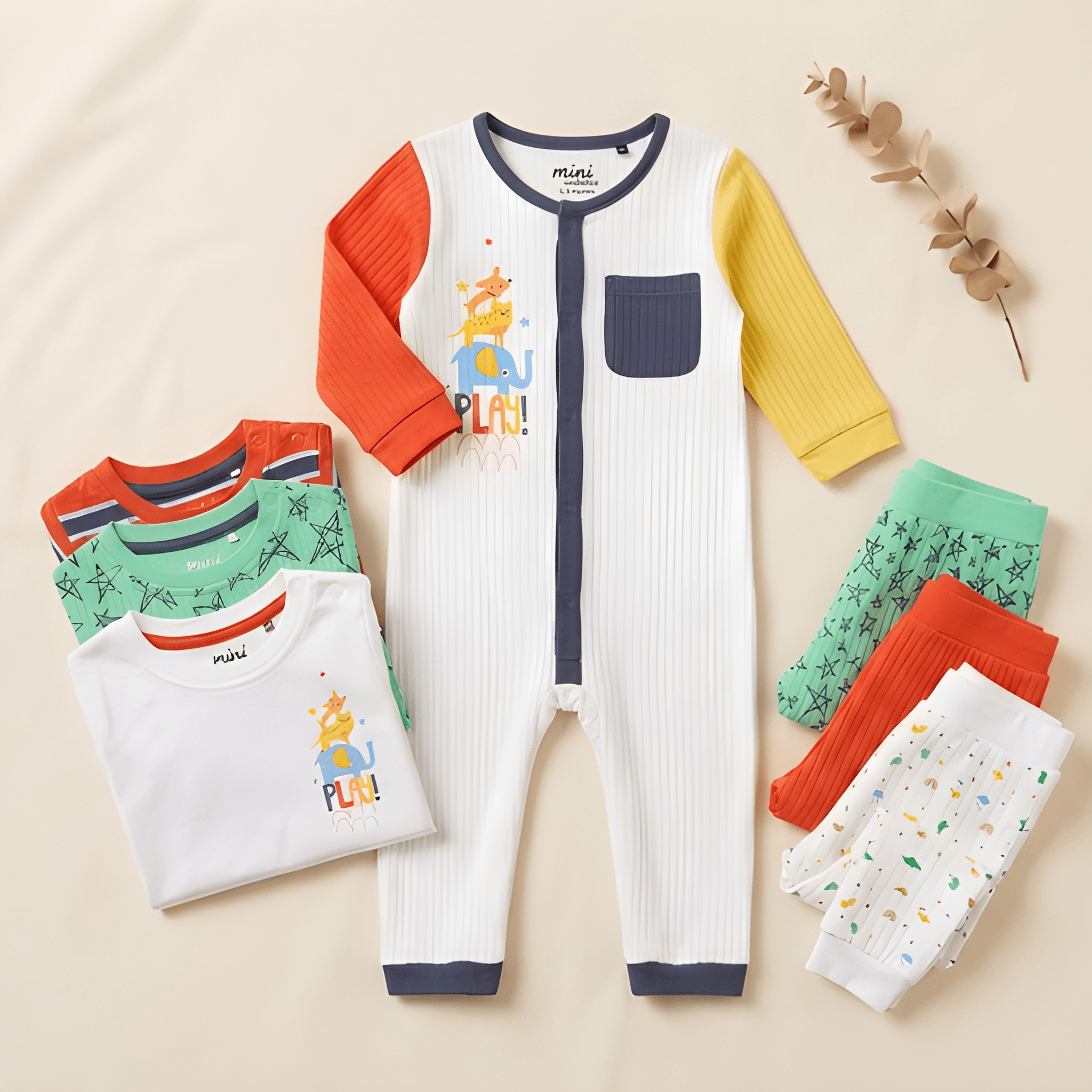 Baby Boys Everyday Essentials Collection | Joggers, Tees & Romper