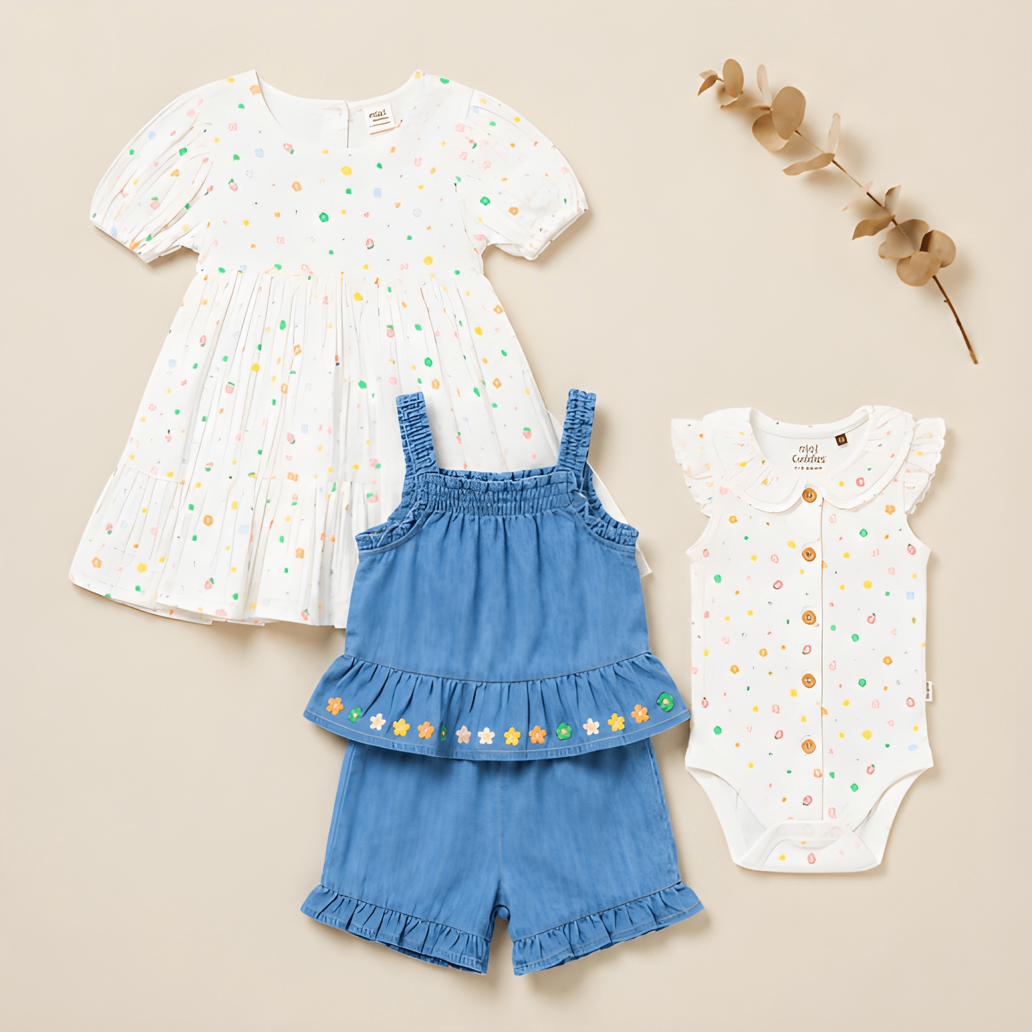 Baby Girls Summer Style Collection | Dress, Bodysuit & 2pc Set