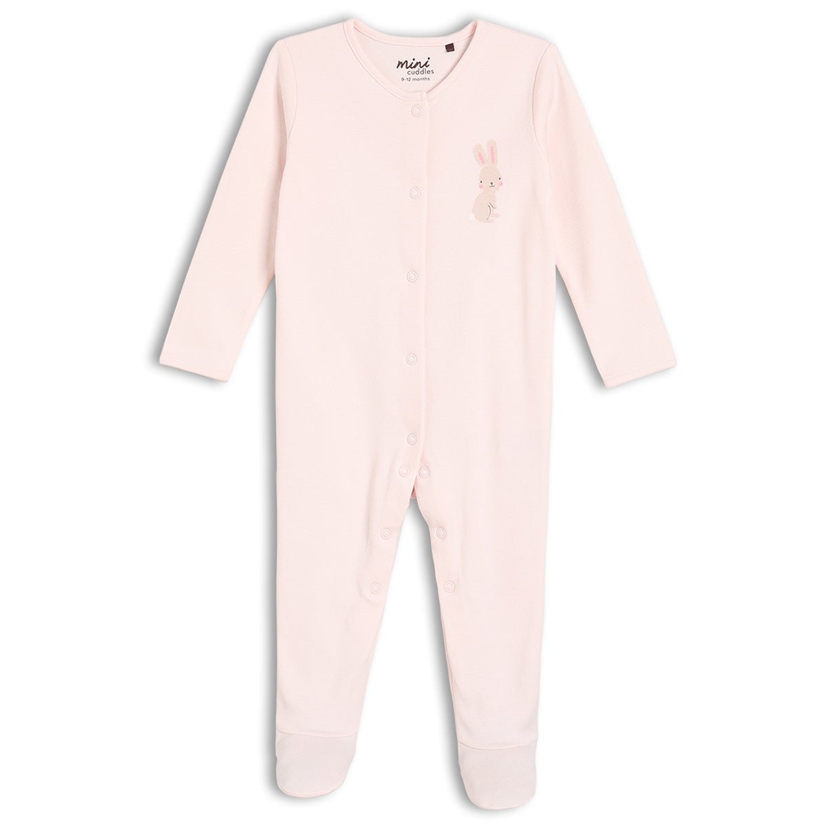 Baby Girls 2pk Rainbow Printed Sleepsuit, Multicolour - Minicuddles