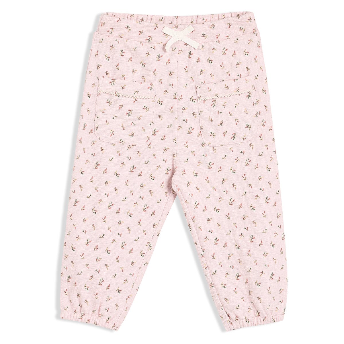 Baby Girls Floral Printed Legging, Pink - Minicuddles