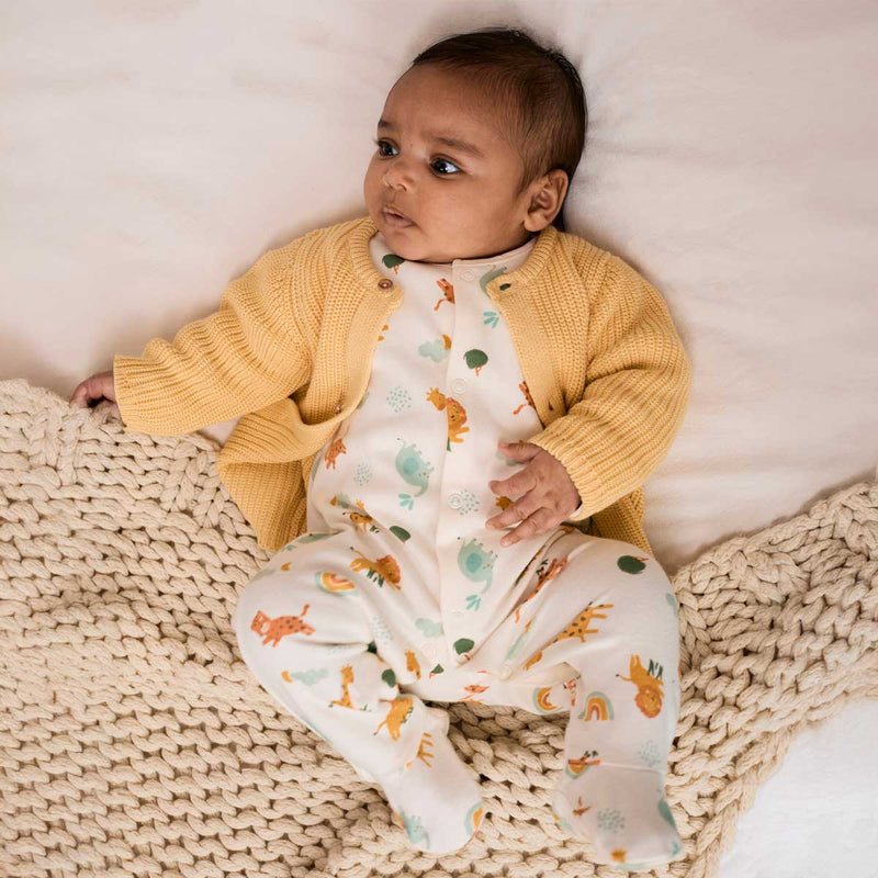 Baby Unisex 5pk Gift Set with Cardigan, Multicolour - Minicuddles