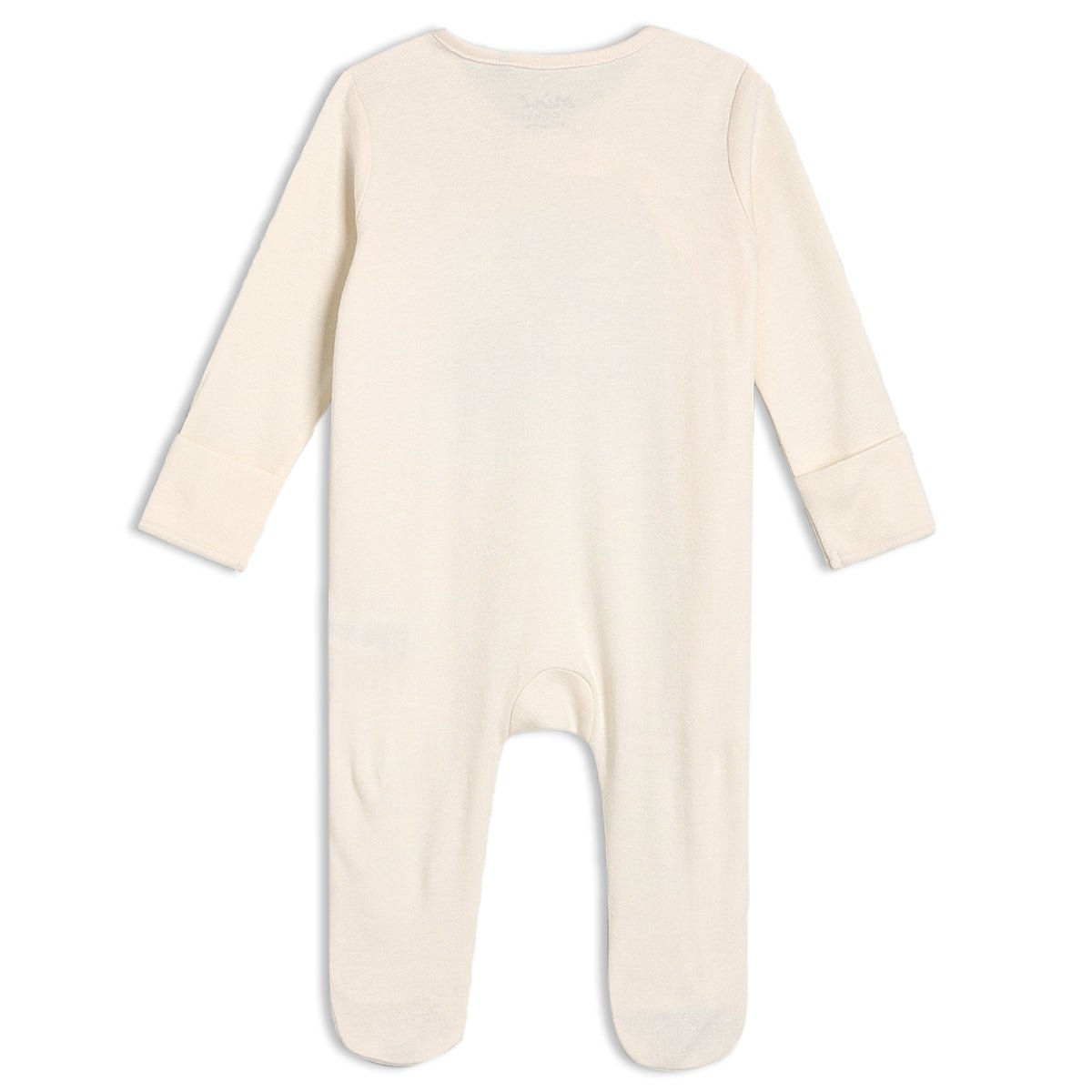 Baby Unisex Zebra Embroidered Sleepsuit, White - Minicuddles